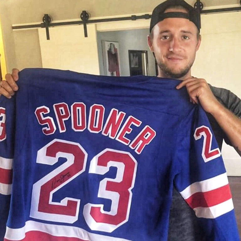 Ryan Spooner Autographed Jersey