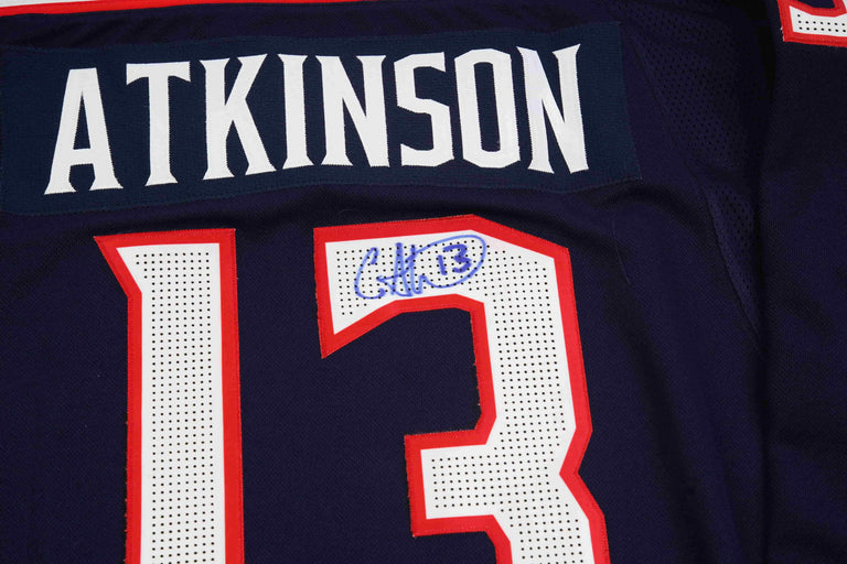 Cam Atkinson Autographed Jersey