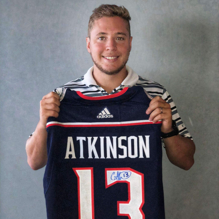 Cam Atkinson Autographed Jersey