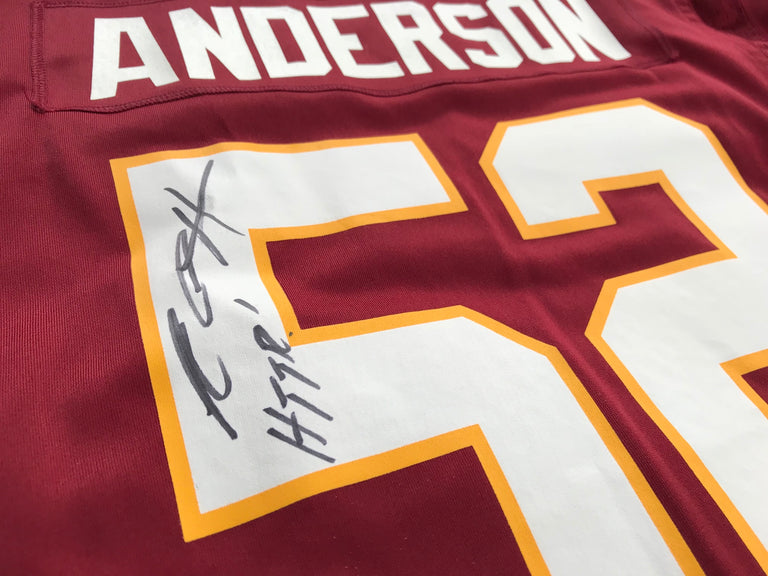 Ryan Anderson Autographed Redskins Jersey