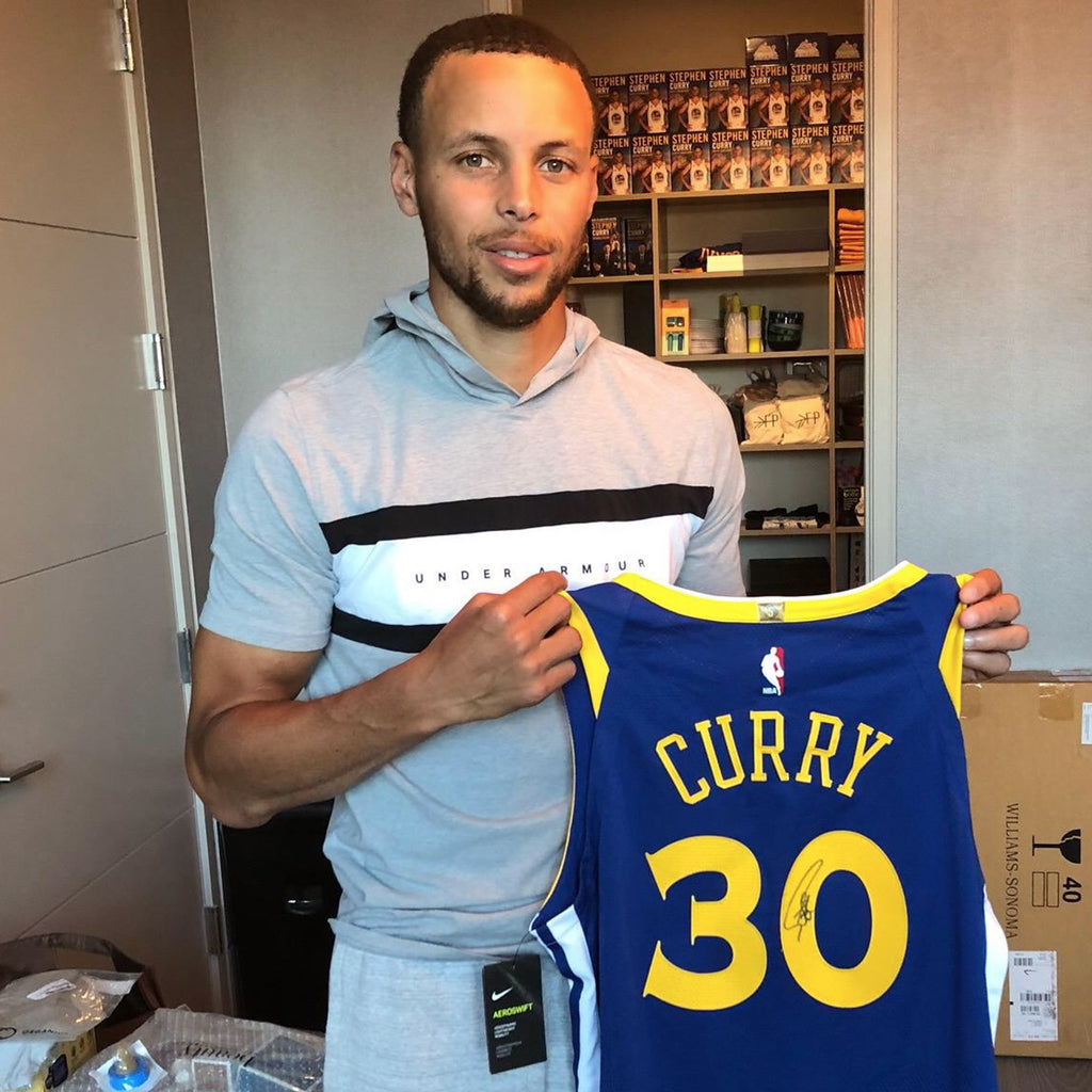 signed stephen curry jersey